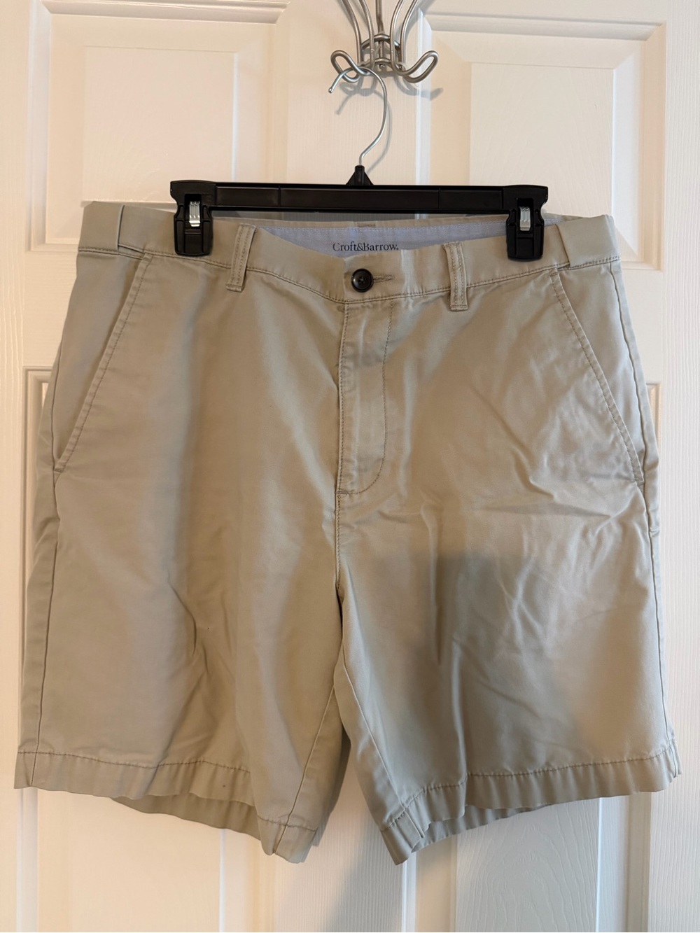 croft & barrow Men’s Tan Flat-Front Casual Shorts